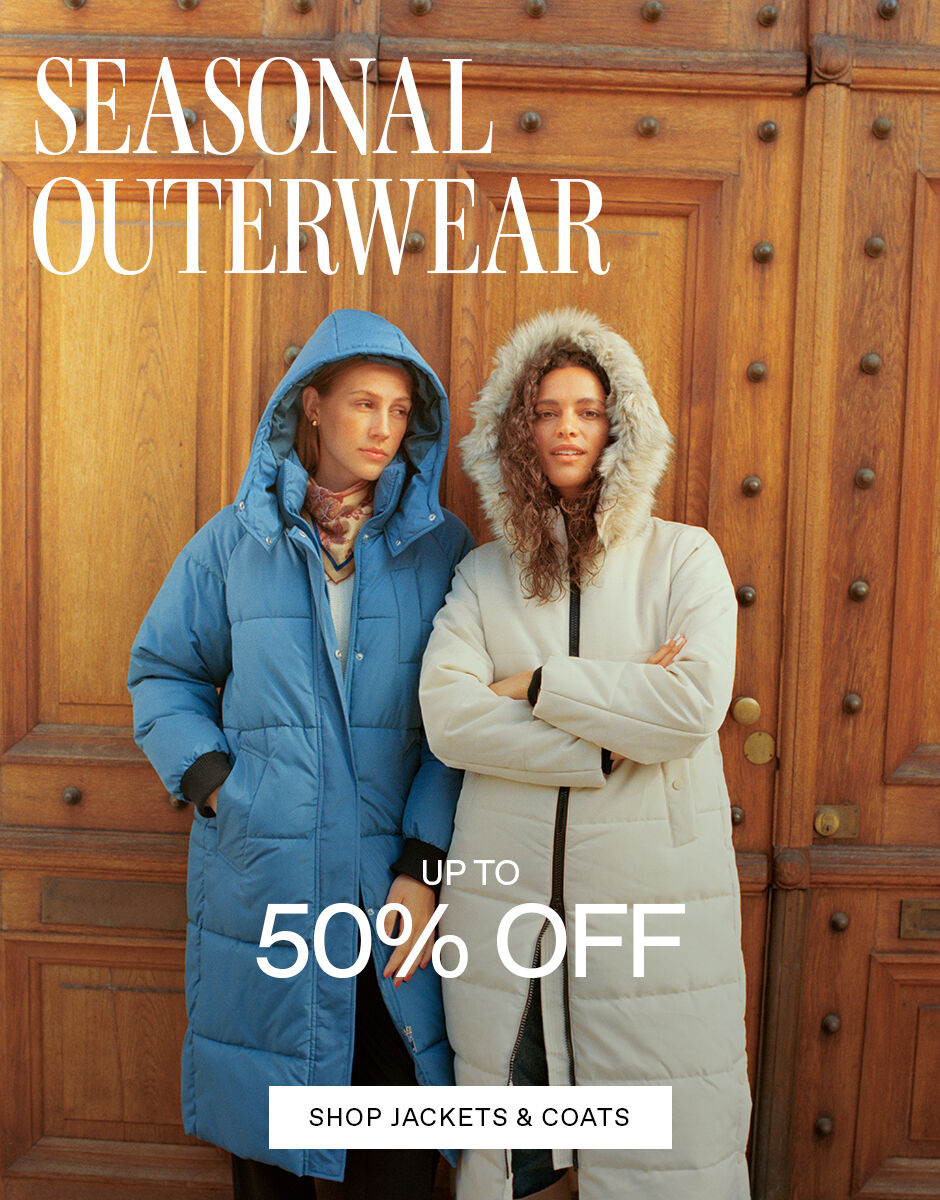 Outerwear up to 50% off